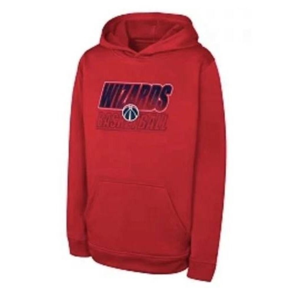 Hoodie Washington Wizards NBA Pullover Youth Kids Sz M 10/12 Red Basketball New